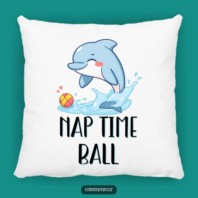 Funny Dolphin Cuddle Pillow: Giggling Dolphin Cushion, Soft Humorous Gift