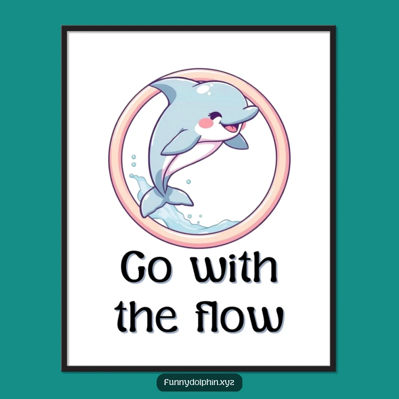 Free Printable Dolphin Wall Art - Joyful Leap Downloadable Decor