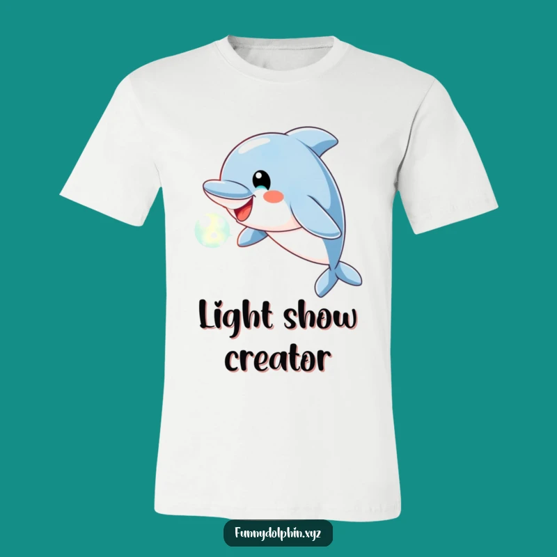 Funny Dolphin T-Shirt: Light Bubble Graphic, Cheerful & Hilarious Gift Tee